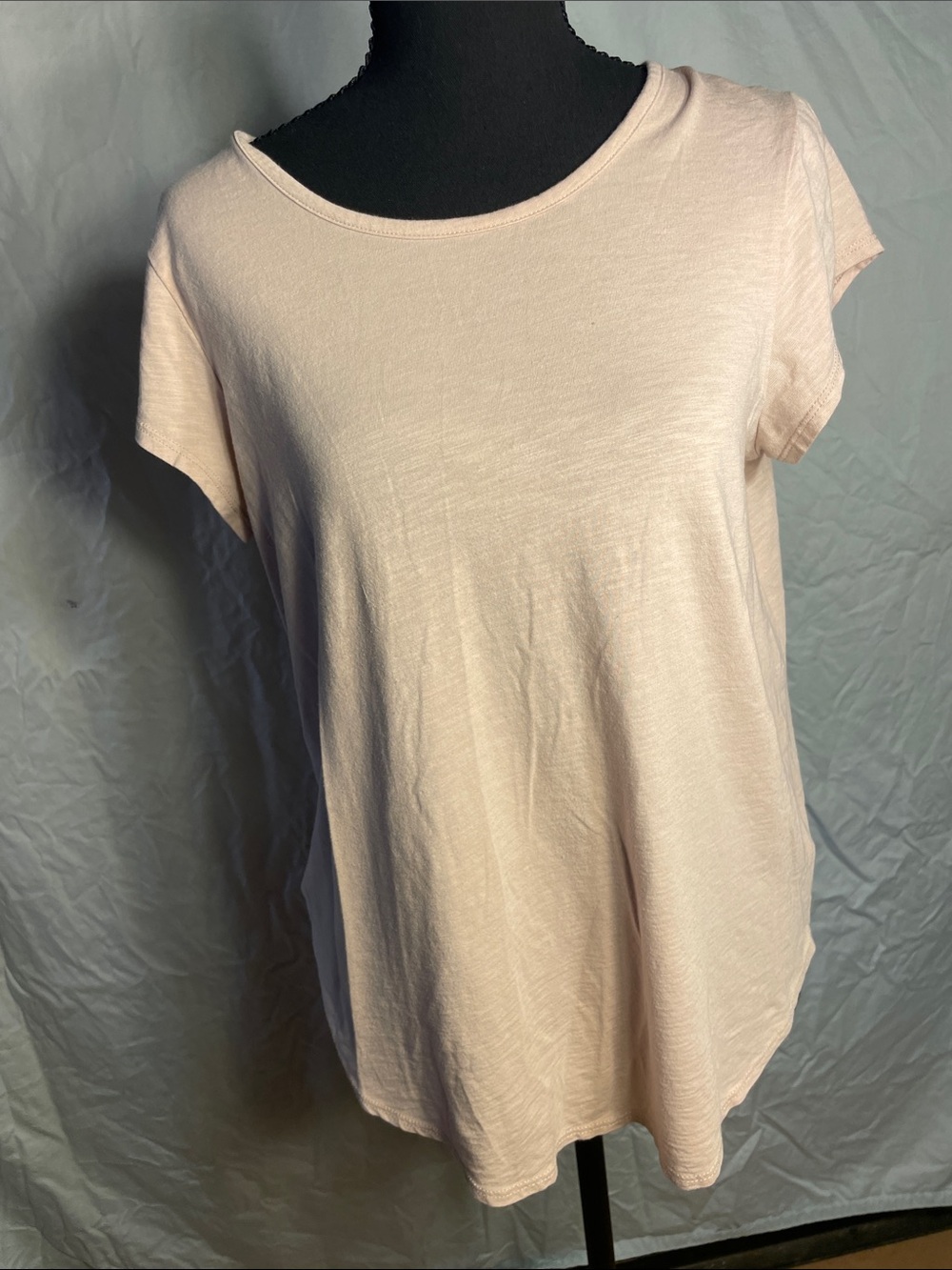 Sigrid Olsen Pale Pink Short Sleeve Crew Tee